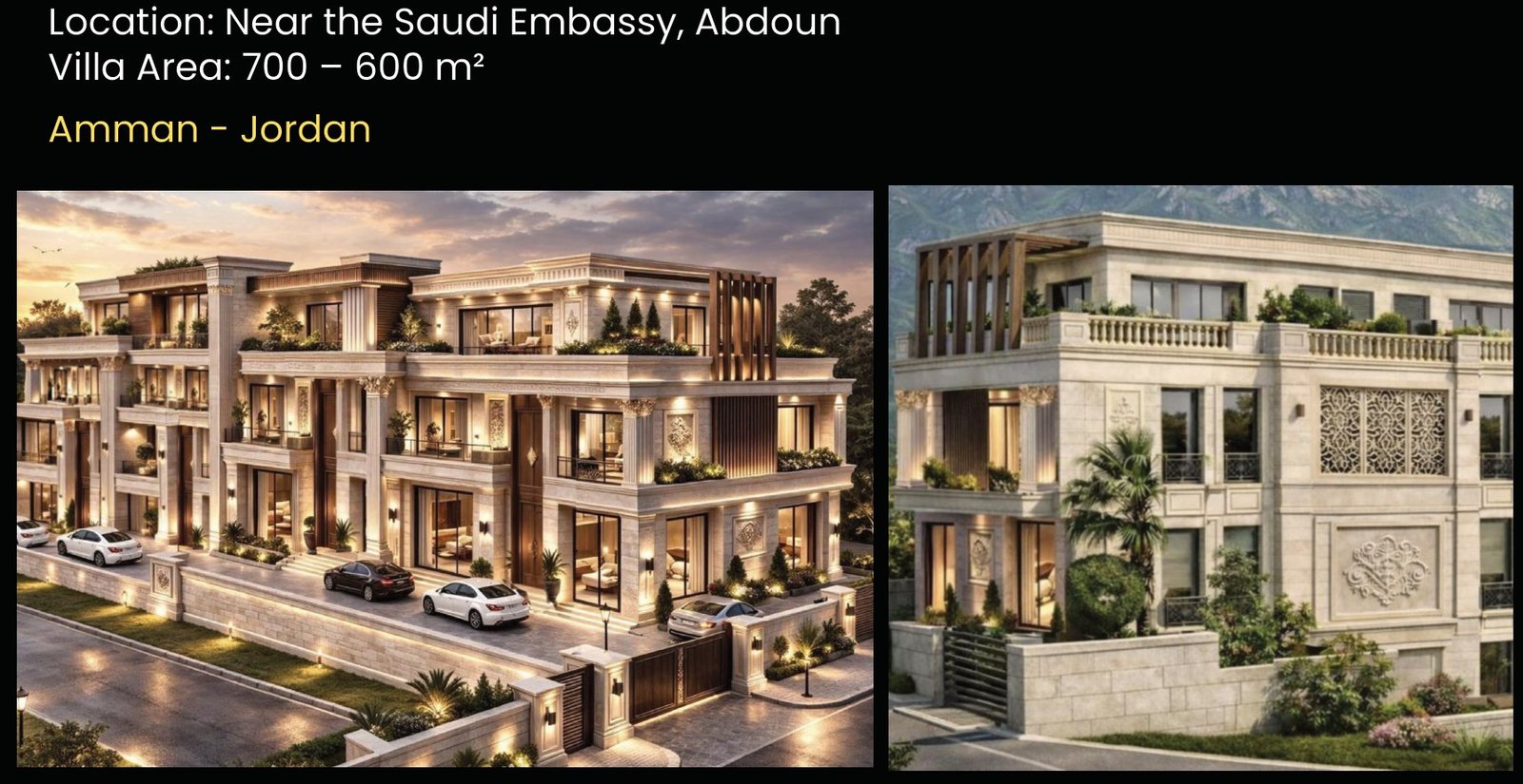 Villas — Abdoun, Near Saudi Embassy